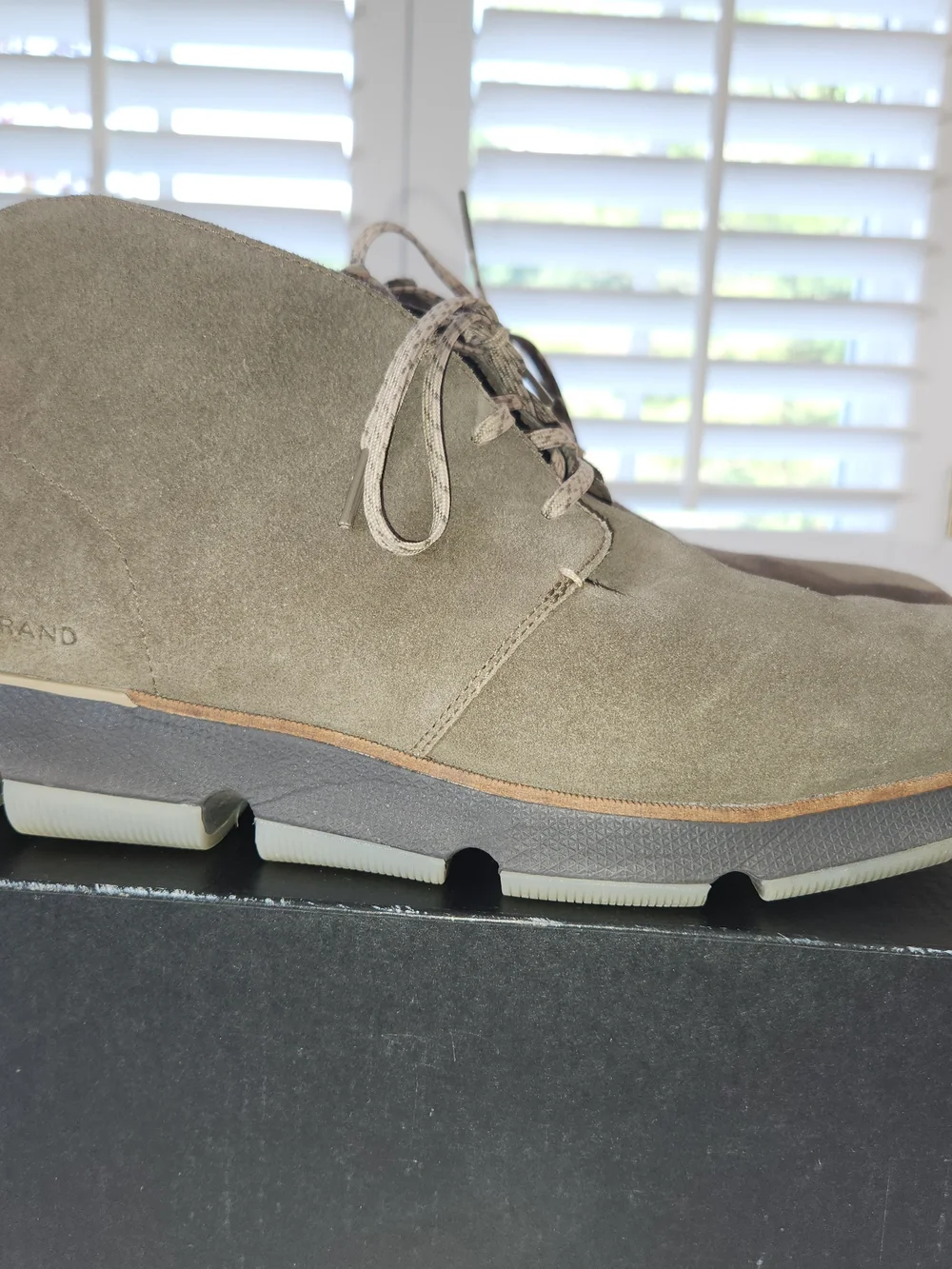 Cole Haan Men's Taupe Suede Chukka Boots with ZERO Insole